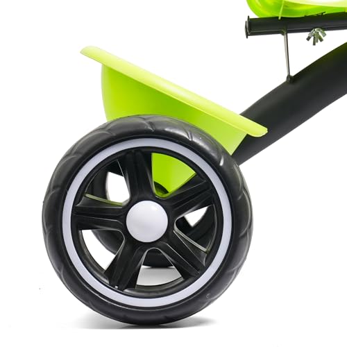 Image of Luusa KICK TRICYCLES for Kids | Kids Tricycle with Adjustable Seat Belt and Safety Features | Durable Frame | Suitable for Ages 1-5 Years | Multiple Colors Made in India (Green)
