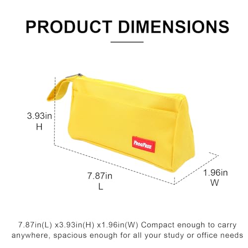 Image of Pencil Case with Zipper, Pencil Pouch for Students, Large Capacity Oxford Pen Bag for Girls, Portable Pouch for School & Office