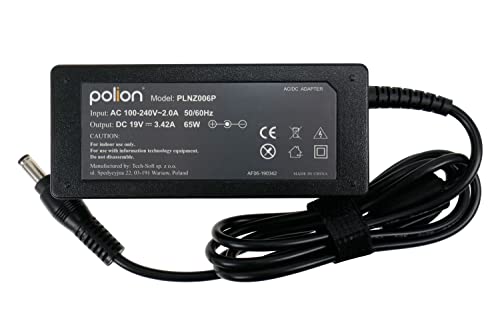 Polion PRO Ladegerät, Netzteil 65W 19V 3.42A 5.5 * 2.5mm für Laptops ASUS, Toshiba Portege Satellite, ACER TravelMate, FUJITSU, Lenovo, MSI, MEDION Akoya, Aristo, Advent, Siemens Amilo – Bild 3