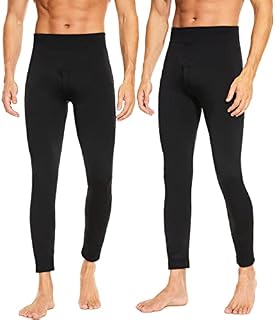 SIMIYA Mens Thermal Long Johns, Thermal Leggings Bottoms for Men, Fleece-Lined Base Layer Trousers for Daily Wear, Winter Outdoor