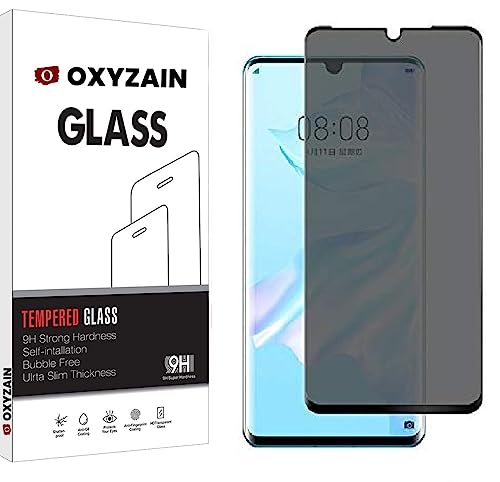 Image of OXYZAIN Huawei P30 Pro Privacy Screen Protector Tempered Glass Screen Protector guard', Anti-Spy, Bubble Free, with Easy Installation kit [PACK OF 1]