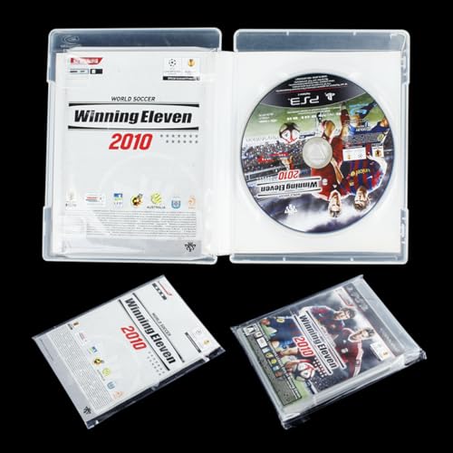 Image of 100 PCS Resealable OPP Plastic Sleeve Bags Compatible with Sony PS3 CD Game Case, Game Case Protective Sleeves