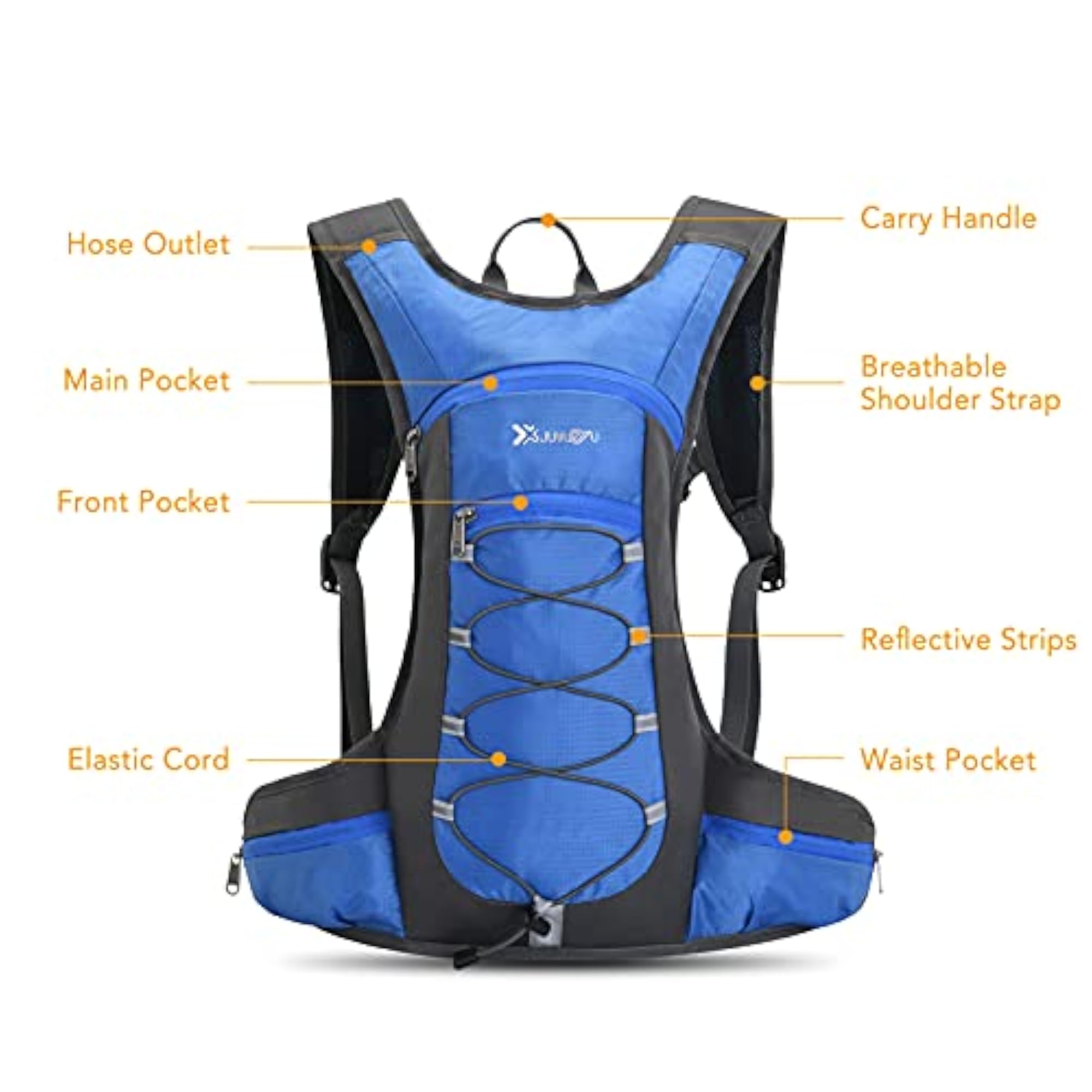 Cycling Bike Backpack, Waterproof Breathable Shoulder Bag