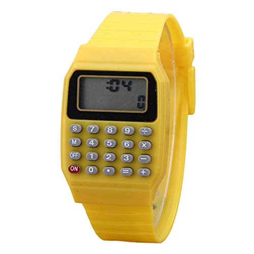 YSoutstripdu - Reloj de pulsera digital cuadrado para niños, mini calculadora portátil, herramienta de exposición para regalo para niños