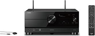 Yamaha RX-A6A AVENTAGE 9.2-Channel AV Receiver – 8K and 4K/120 HDMI, eARC, Dolby Atmos, DTS:X, Auro-3D, Surround:AI, Wi-Fi, Bluetooth, MusicCast