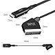 iHaospace Scart auf HDMI Adapter, All-in-One Scart zu HDMI Konverter Video Audio Kabel HD 1080P/720P für HDTV STB VHS Xbox PS3 Sky DVD Blu-ray