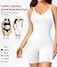 Nebility Women's Shapewear Bodysuit Tummy Control Body Suit Built in Bra Tank Camisole Seamless Mid Thigh Body Shaper