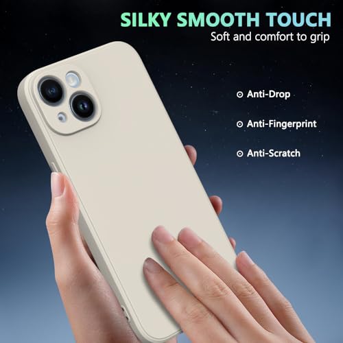 Image of for iPhone 15 Plus Case White, Scratch Resistant with Soft Touch, Slim Thin Phone Cover for iPhone 15 Plus 6.7 inch