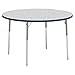Lorell Classroom Round Activity Tabletop Table Top, Gray Nebula,High Pressure Laminate (HPL),Navy