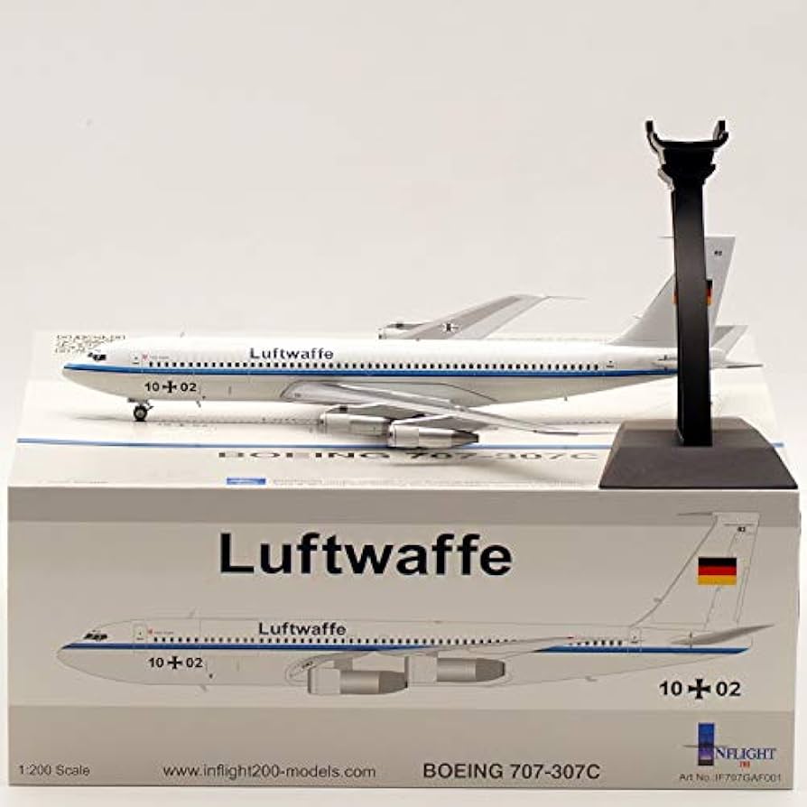Amazon.com: Inflight Luftwaffe for Boeing 707-300C 1/200