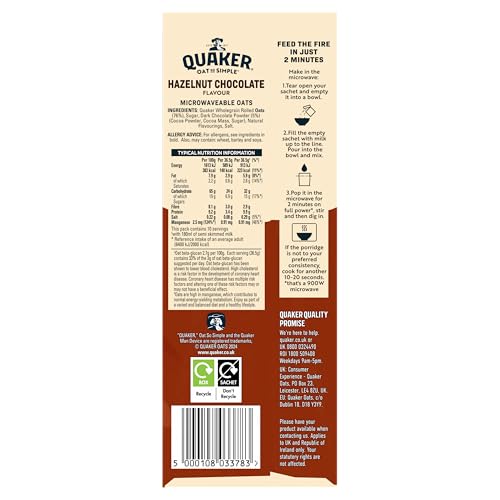 Quaker Hazelnut Chocolate 10pk