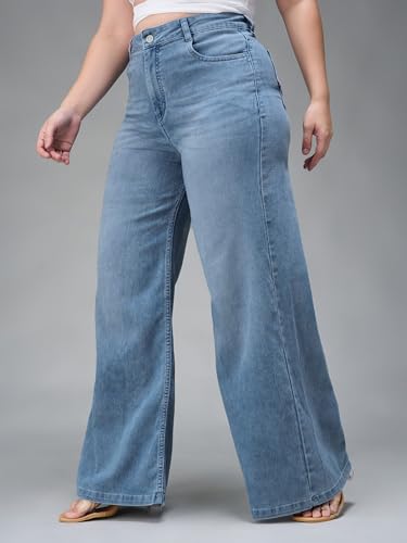 Image of Miss Chase A+ Women's Bootcut High Rise Regular-Length Stretchable Denim Shaping Jeans