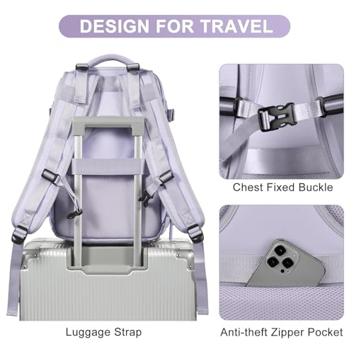 Image of coofay Travel Backpack Carry on Flight Approved Mochila De Viaje Personal Item Travel Bag Large Backpack for Travel Backpacks for Men Women Carry on Backpack for Airplanes 18x14x8 Inches Travel Bag