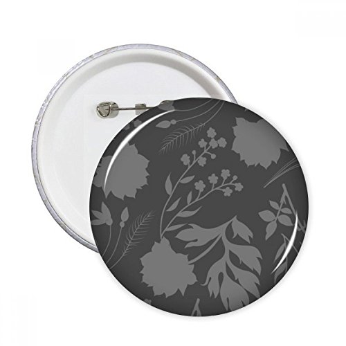 Badge Botanique Résumé Plantes XL Pins rond pour vêtements et accessoire de décoration