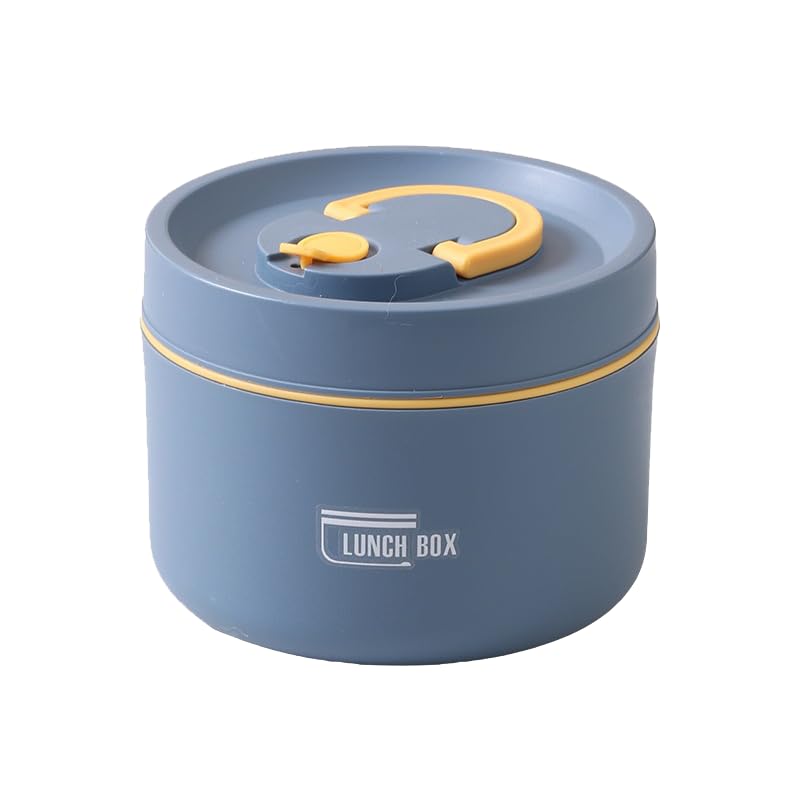 Marmita Térmica Redonda Viagem Isolada De Aço Com Alça Lancheira ...