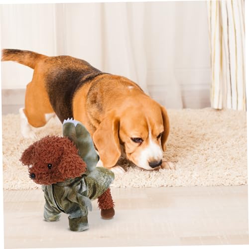 Disfraz de dinosaurio para perro plush divertido y cálido miniatura 6