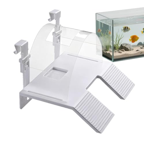 Turtle Ramp - Tortoise Climbing Ladder, Double Ladder Reptile Ramp, Terrarium Basking Platforms, Amphibian Resting Bridge, Tank Access Climb Structure for Keepers Breeders Pet Parents Animal Lovers