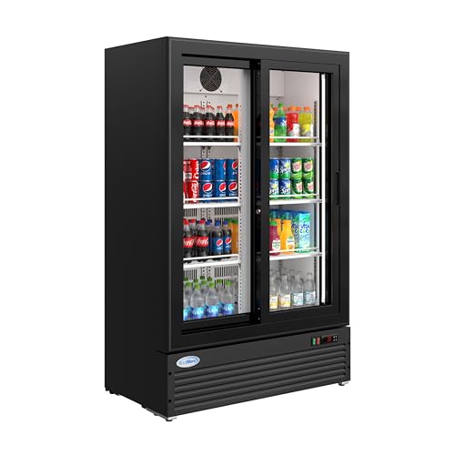 Image of KoolMore 35 in. Retail Display Refrigerator, 10 Cu. Ft. Low Height Merchandiser Cooler, Aisle End Grab-and-Go Beverage Display Fridge for Convenience Stores, Supermarkets & Checkout, Black
