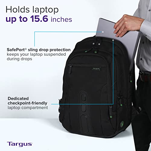 Image of Targus Spruce EcoSmart Backpack for 15.6 Inch Laptops, Black (TBB13US)