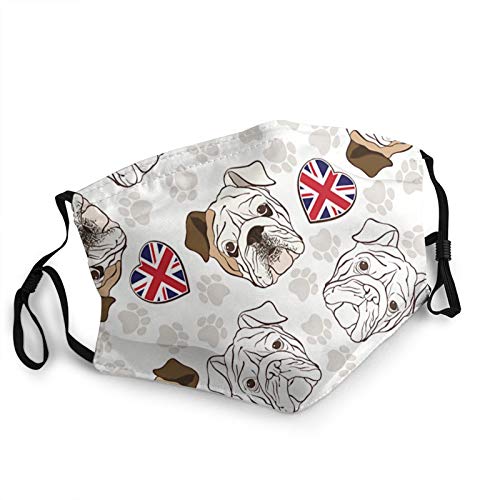 Mascarilla de tela lavable para adultos, reutilizable y ajustable con bolsillo de filtro Cover