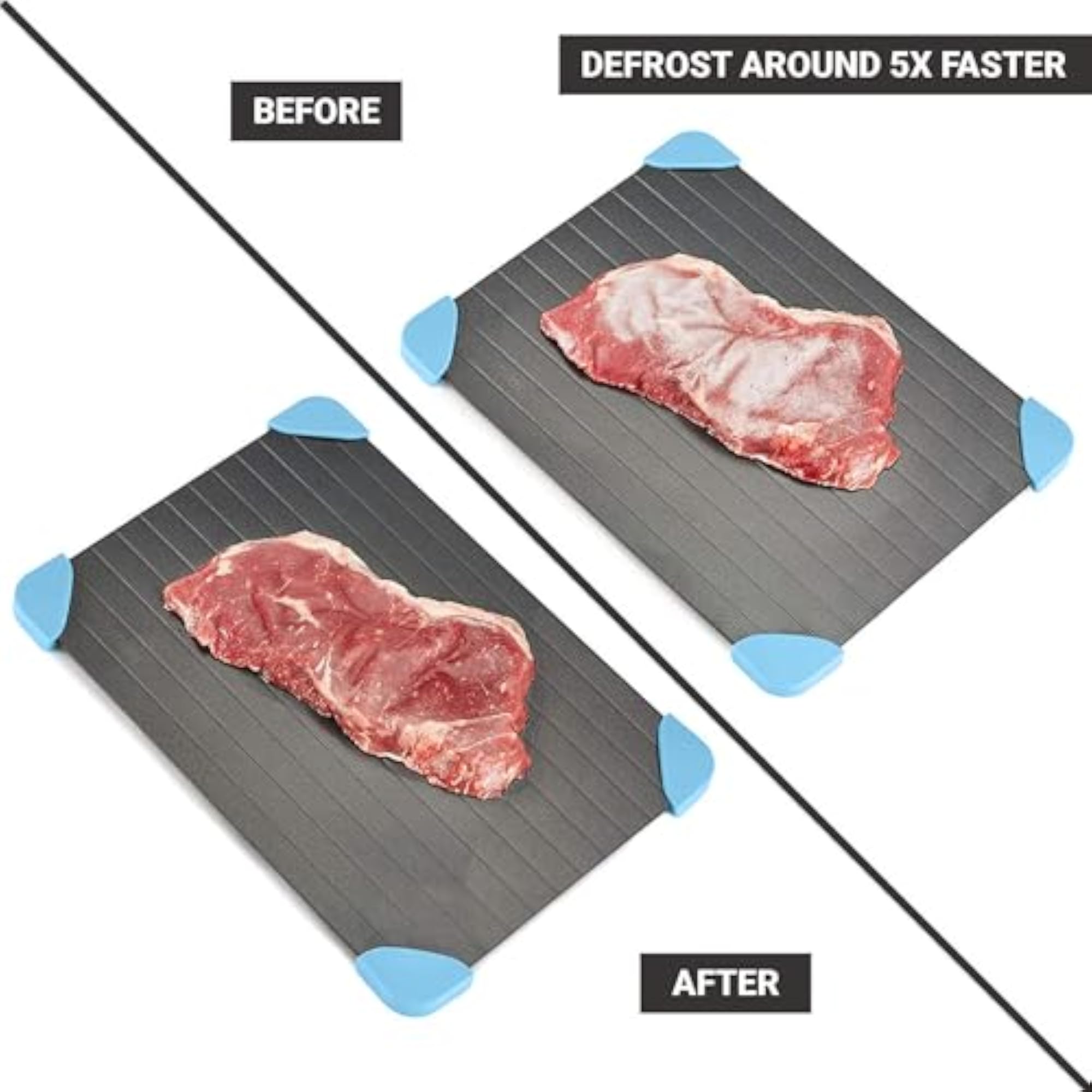 Defrost Tray Thaw Board Plate, Faster Defrosting for Meat