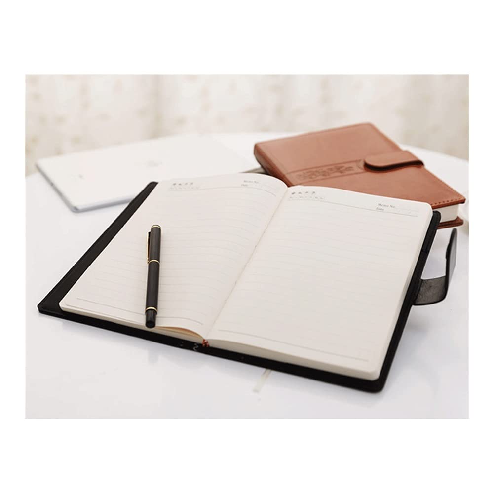 Carnets et journaux Notebook Hardcover Cuir Journal avec Boucle Business Office Diary Convient pour Faire des Plans, écriture, Fournitures Scolaires étudiant en Commerce (Color : C, Taille : B5)