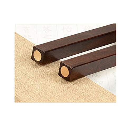 Yushen Chinese Calligraphy Paperweight - Wooden Metal Brush Paintig Writing Sumi Drawing Tool Pressing on Paper Pack of 2