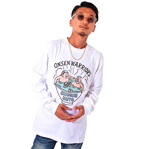 [長州力] 武藤 敬司 Tシャツ 長袖 レディース メンズ 温泉 秘湯 プリント 大きいサイズ 綿 100％ CHOSHU MUTO ONSEN WARRIORS RIKIPRO MUTO OFFICE MCLT-2102のサムネイル