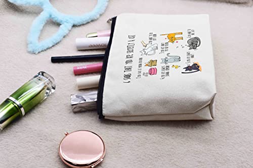 Libihua Six Signs That You Are Secretly A Cat - Crazy Cat Lady Bag - Cat Mom Gift - Cat Theme Bag - Gifts For Cat Lovers- Cat Lover Gift- Makeup Bag Cosmetic Bag Travel Pouch #TOP6