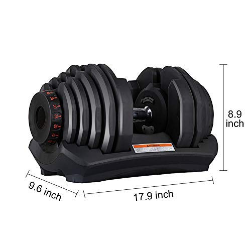 evionsits 90Lbs Adjustable Dumbbells with Stand Set,Adjustable Dumbbells, Dumbbells Set for Men and Women Home Fitness Weight Set Gym Workout Exercise Training