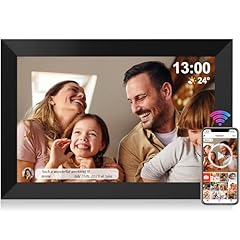 UCMDA Cornice Digitale WiFi 10,1 Pollici - Cornici Digitali Smart Touchscreen IPS HD, Portafoto Digitale con Auto-rotazione, Cloud Cornice Foto Digitale/Condividi Foto con l'App Frameo, 32 GB