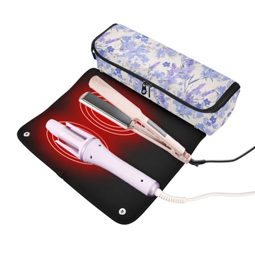 Bolsa de viaje resistente al calor para planchas y herramientas de cabello miniatura 2
