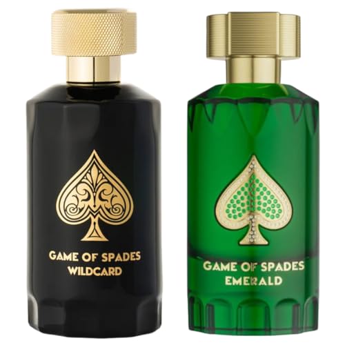 Jo Milano EXCLUSIVE 2 GIFT SET Paris Game of Spades EXCLUSIVE-2 SET Emerald and Wildcard Parfum 3.4 oz-100ml spray for Unisex ((FRAGRANCE EXPERTS EXCLUSIVE)