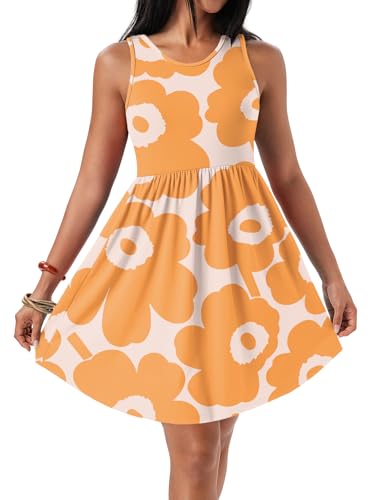 Image of HiMONE Vacation Dresses for Women 2025 Summer Dress Women's Casual Sundresses Casual Beach Petite Sun Dress XS-2XL