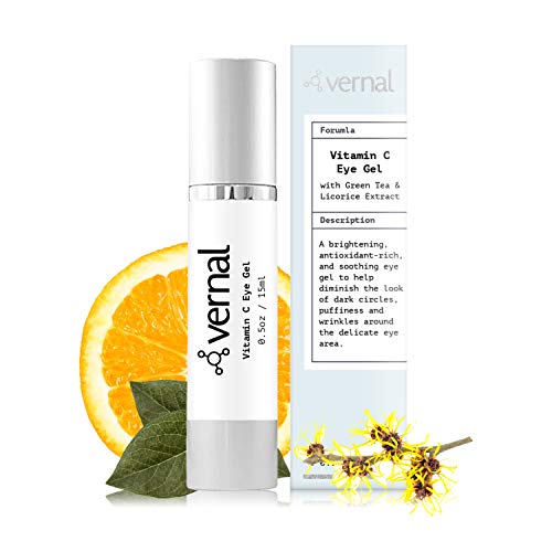 Vernal Eye Treatment Cream – Repair Dark Circles Under Eye & Puffiness – Packed With Collagen, Vitamin C & K | Eye Bags Treatment | Get Brighter, Rested And Refreshed Looking Eyes | Best Eye Gel #TOP6