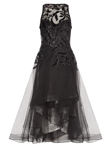 Image of Adrianna Papell Women's Halter Velvet Tulle Dress