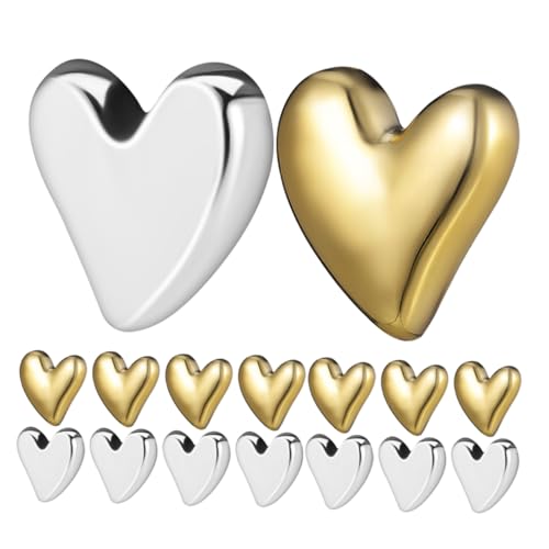 ABOOFAN 20 Piezas Imán Corazón para Nevera Decorativo Metalizado y Plata Fuerte Sujeción para Cocina Oficina Taquillas