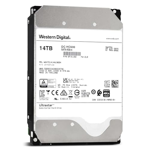 Image of Western Digital Ultrastar DC HC530 WUH721414ALN604 0F31102 14TB 7.2K RPM SATA 6Gb /s 4Kn Power Disable HDD (Renewed)