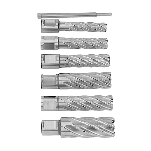 Juego de cortadores anulares Aramox de 7 piezas con broca de carburo de 13 mm para metal 2
