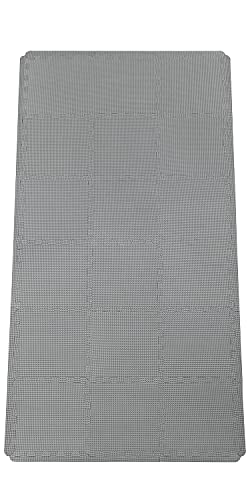 Qqpp Eva 18 Tiles Exercise Mat For Home Workout, Interlocking Puzzle Rubber Foam Flooring Mats, Floor Mats For Yoga Gym Fitness Garage. Gray. Qec-Lb18S18. #TOP7