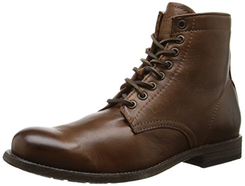 FRYE Men's Tyler Lace Up Combat Boot, Cognac, 7.5 M US