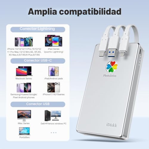 Disco duro para solucionar falta de espacio en iPhone 17 iDiskk 3