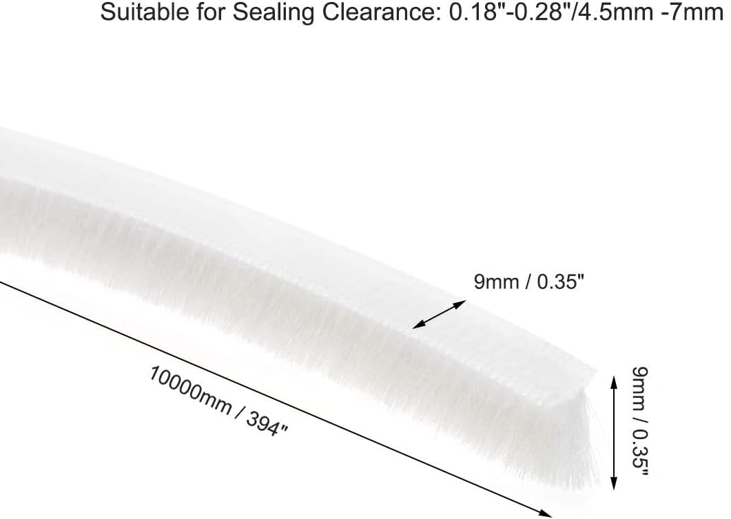 MACHSWON Brush Weather Stripping, 10M / 32.81Ft - Image 2