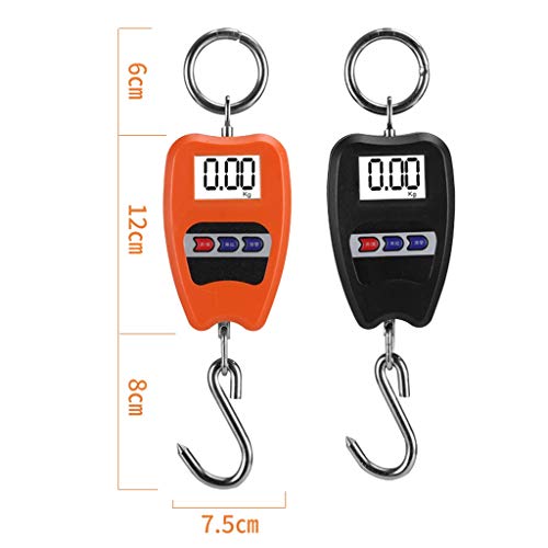 Báscula electrónica colgante portátil 200kg alta precisión miniatura 6