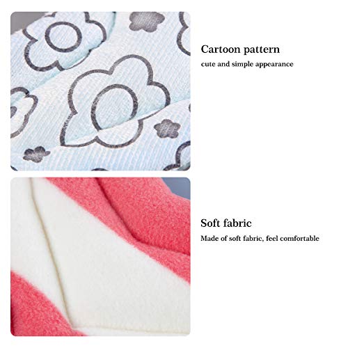 Hamster Mouse Winter Warm Pad - Mini Pet Bed Pads For Small Animals, Hedgehog / Guinea Pig / Dwarf Bunny / Rabbit's Warmer House Cotton Nest, Heart Shape (Pink) #TOP3