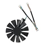 T129215SU/SM 12V 0.5A 6 Pin 87mm Graphics Card Cooling Fans Replacement for ASUS ROG Strix GTX1060 1070 1070Ti 1080 1080Ti RX VEGA56 VEGA64 480 580 FURY390 390X Video Card Cooler Fan (R)