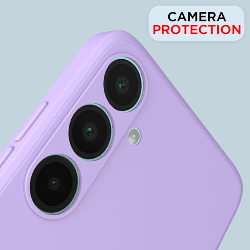Image of Outlouders Back Cover for Samsung Galaxy A56 5G | Camera Protection | Durable Soft Matte Silicone Bumper Case (Purple)