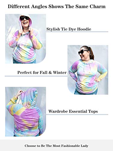 VISLILY Plus Size Hoodies for Women 3X Long Sleeve Sweatshirts ZS 22W