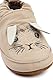 Mikk-line Baby Krabbelschuhe – Weiche Lauflernschuhe aus Leder mit rutschfester Wildledersohle – Bedruckte Hausschuhe mit Tiermotiv & Leinenfutter für Jungen & Mädchen – Perfekt für 0-48 Monate