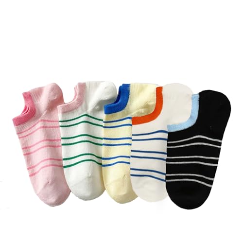 Image of Benefeet Sox Cute No Show Socks for Women Low Cut Socks for Girls Liner Invisible Socks Cotton Flat Boat Loafer Socks
